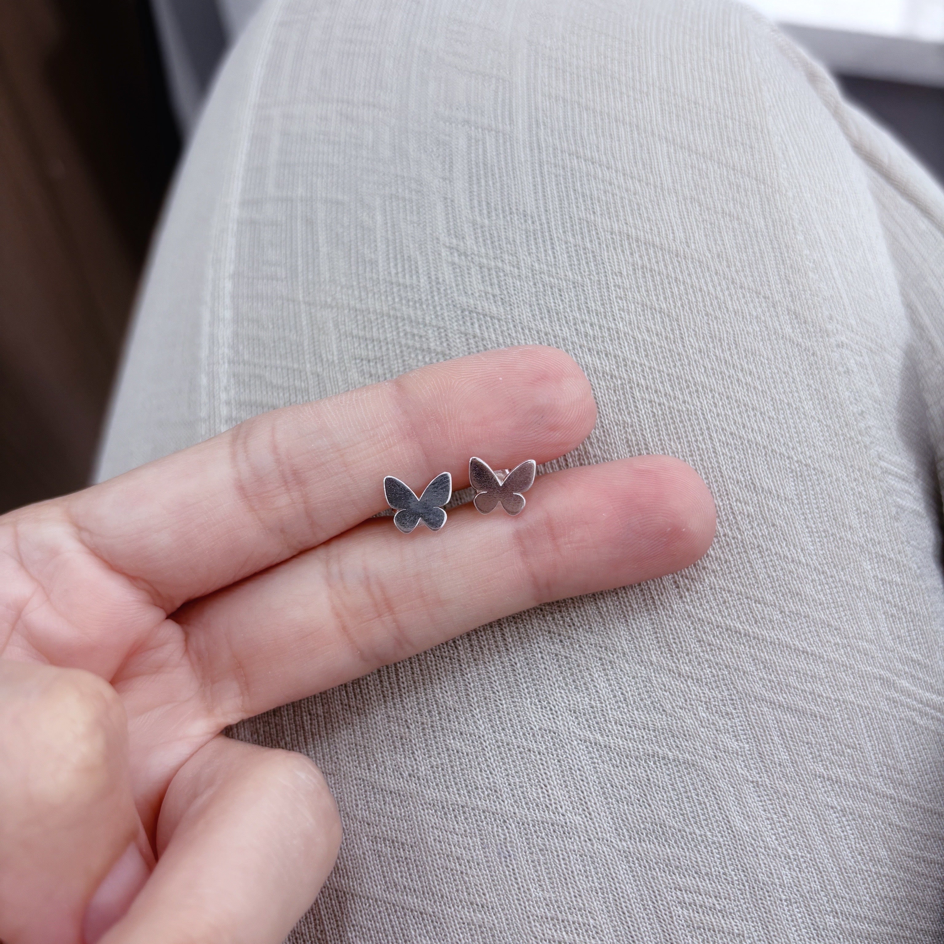 Brinco borboleta laser