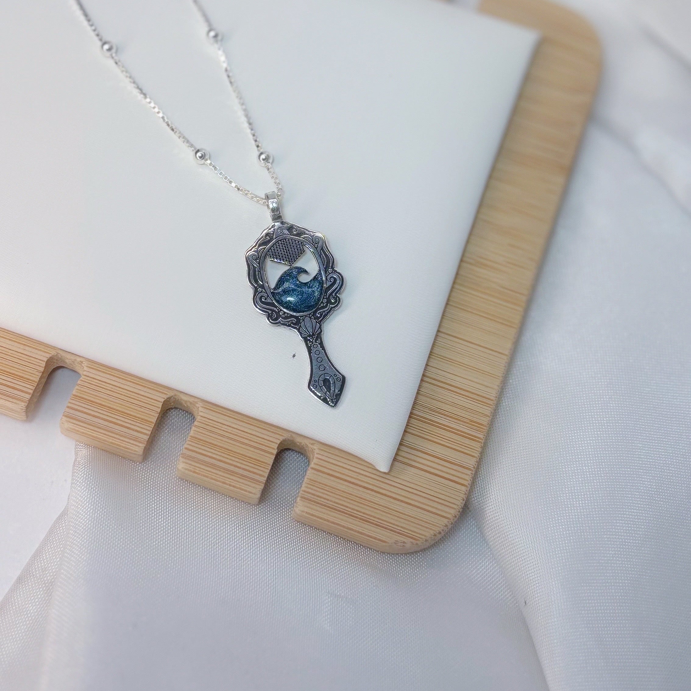 Pingente Prata Espelho do Mar prata 925