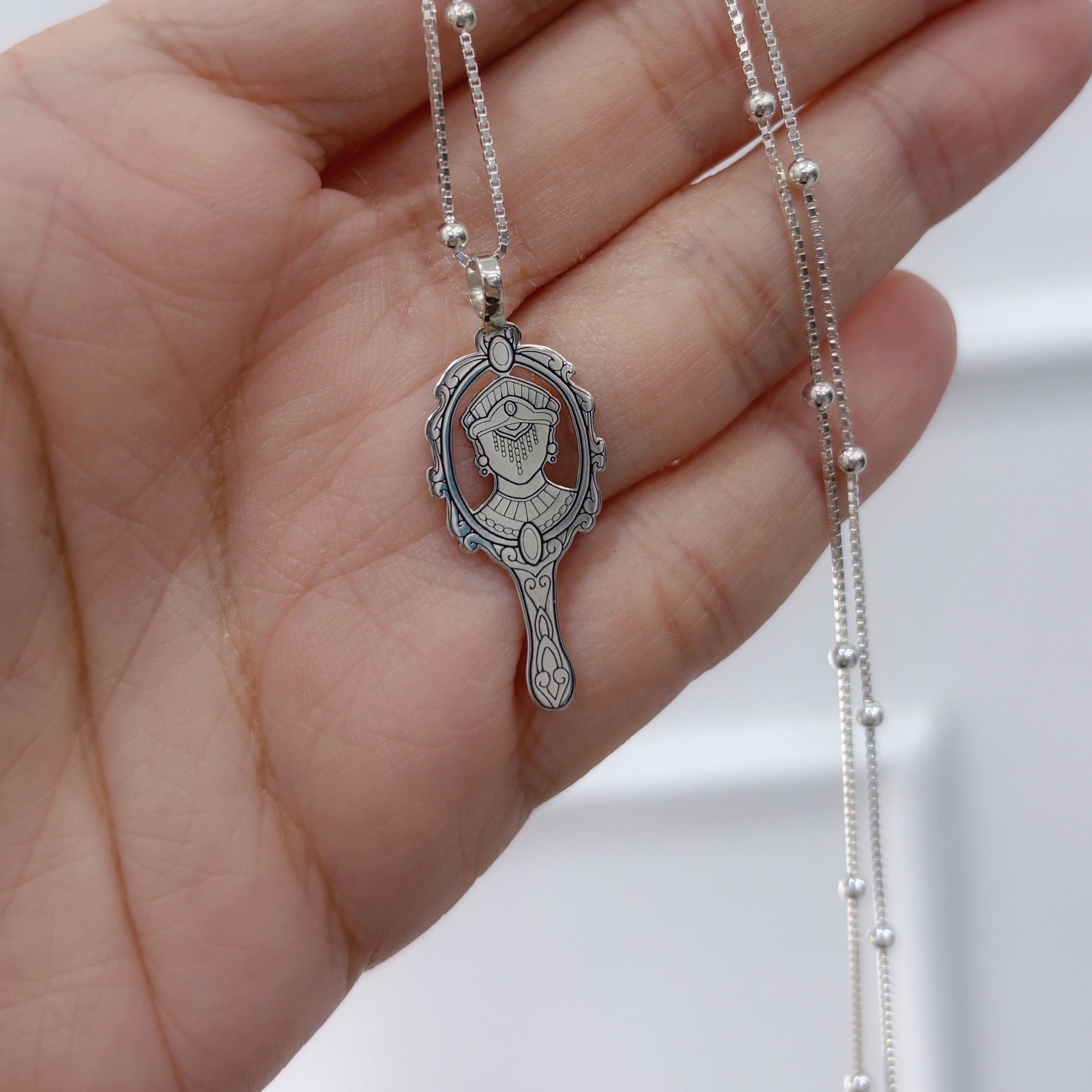 Pingente prata Espelho de Oxum prata 925