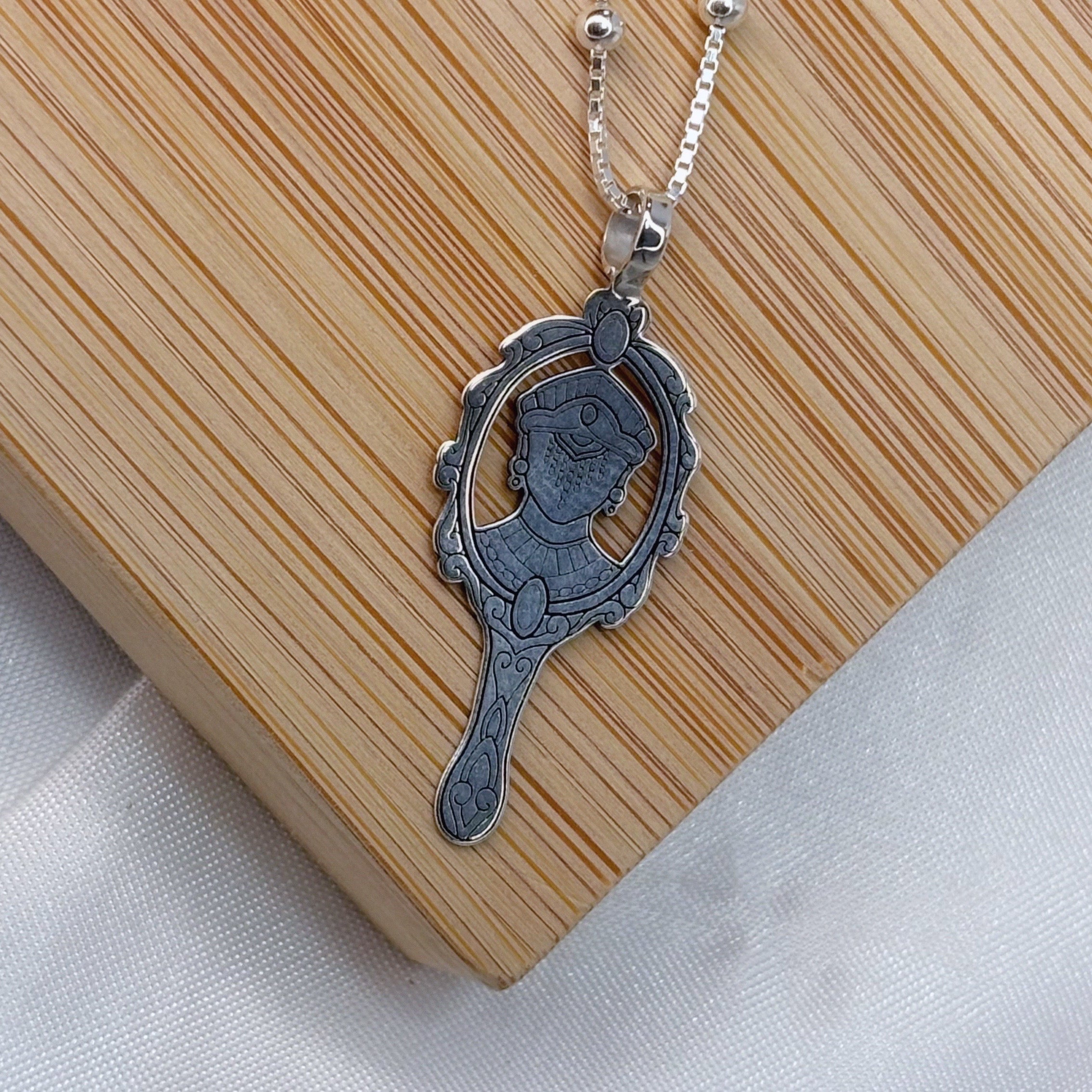 Pingente prata Espelho de Oxum prata 925