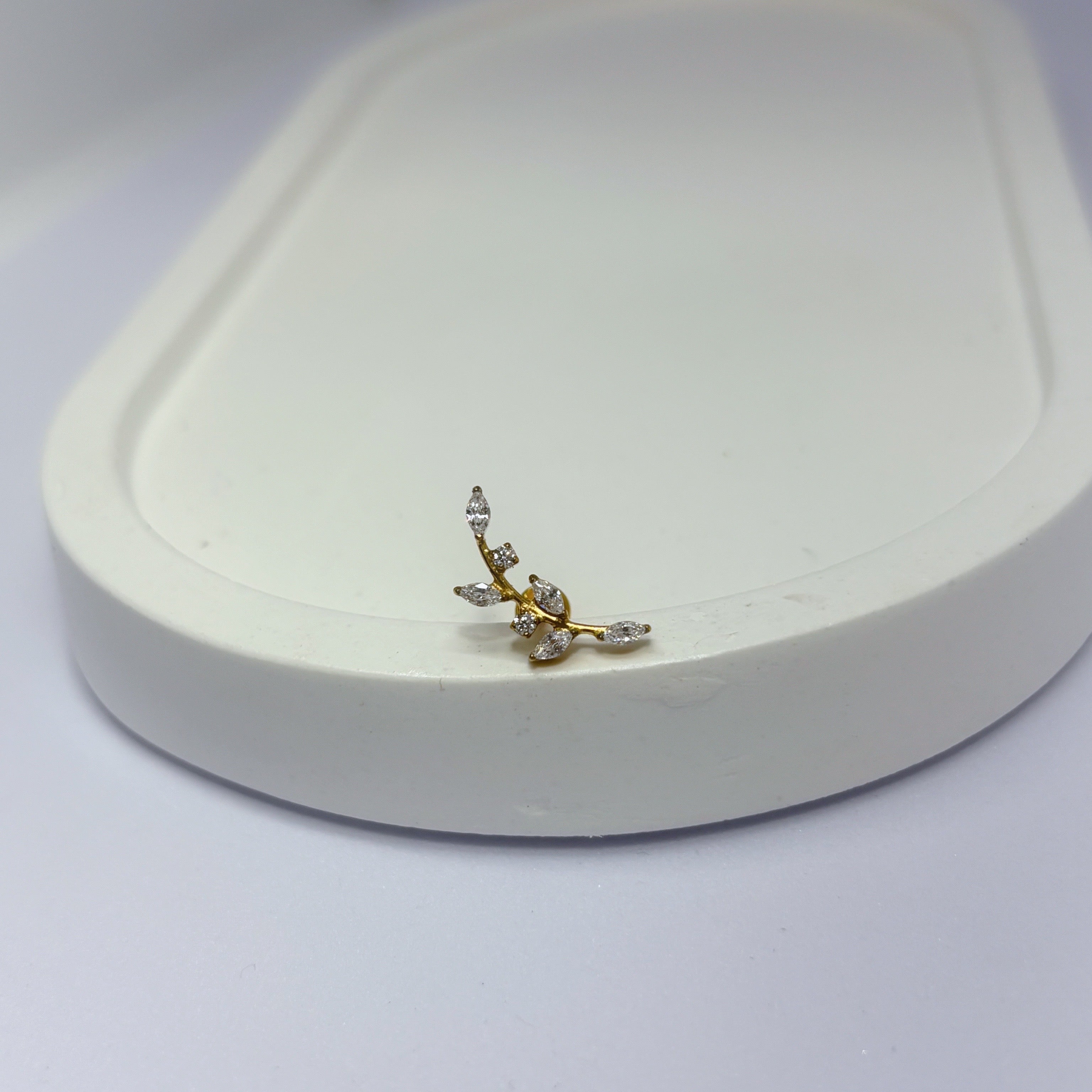 Piercing labret folha de titânio